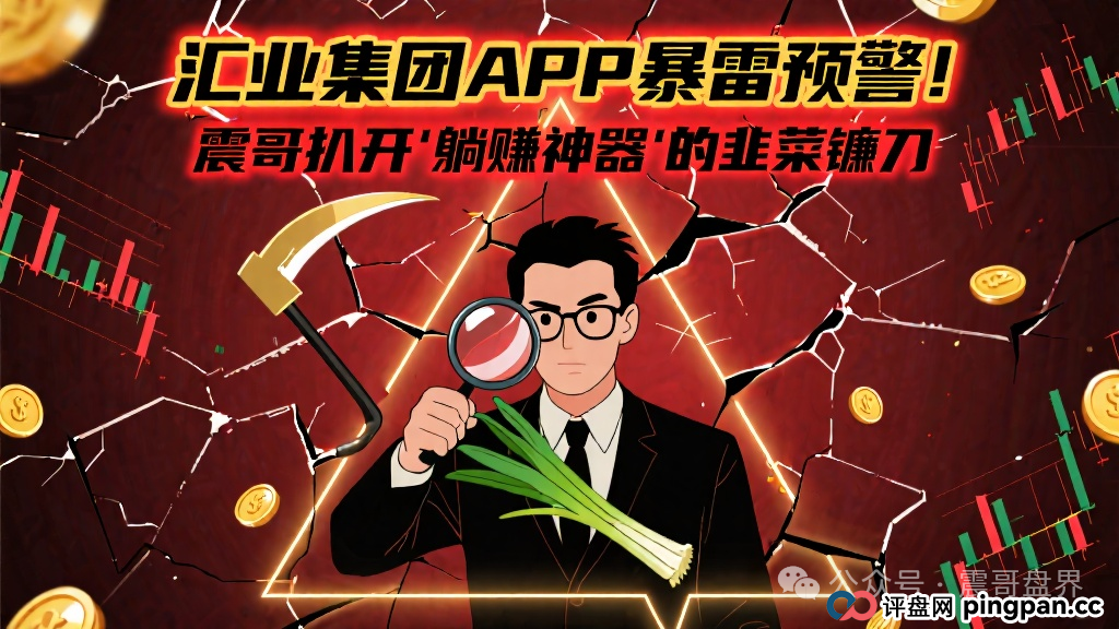 汇业集团APP暴雷预警!震哥扒开这个"躺赚神器"的韭菜镰刀