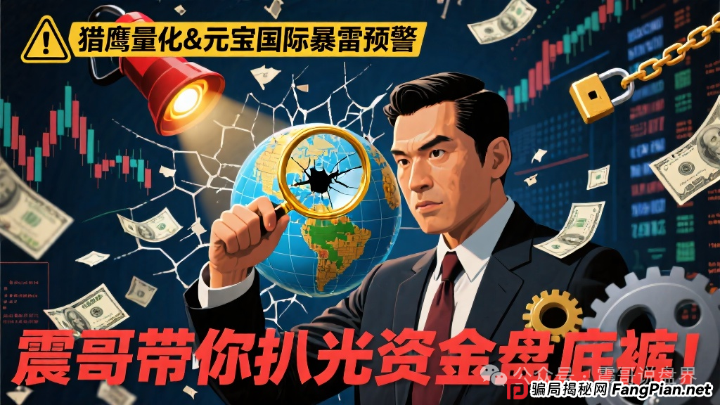 【猎鹰量化&元宝国际暴雷预警】震哥带你扒光资金盘底裤!