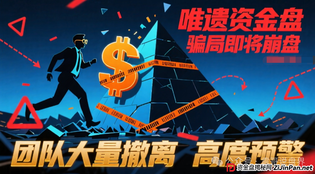 唯遗资金盘骗局即将崩盘,团队大量撤离,高度预警
