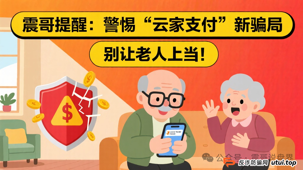 震哥提醒：警惕“云家支付”新骗局，别让老人上当！