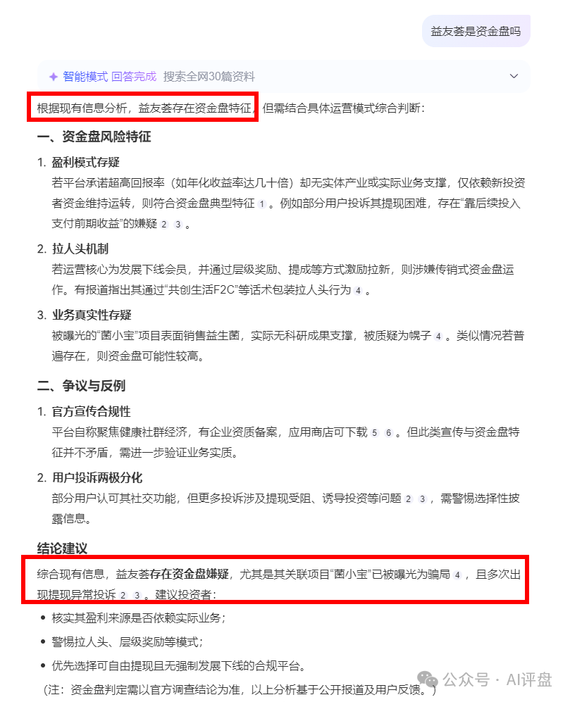 AI评盘:益友荟 共创生活是资金盘吗? AI评盘:益友荟 共创生活是资金盘吗?