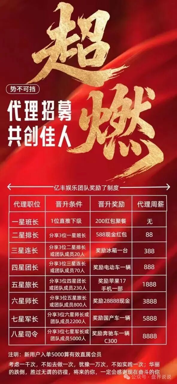 紧急预警：“亿丰娱乐”彩票跟单骗局，团队长每人十万进场费，马上崩盘跑路