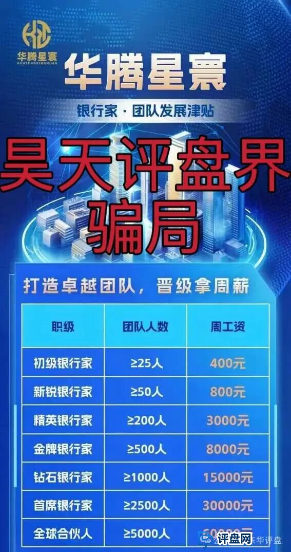 华腾星寰分红类资金盘骗局,单割了2千多名会员,典型的杀猪盘,高度预警,即将崩盘跑路! 华腾星寰分红类资金盘骗局,单割了2千多名会员,典型的杀猪盘,高度预警,即将崩盘跑路!